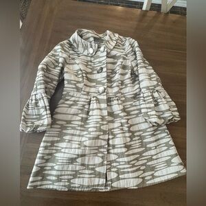 Mac & Jac 60s inspired puffy sleeve jacket with pockets Size 6